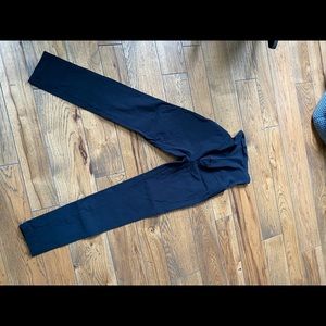 Maternity dress pant full panel skinny black